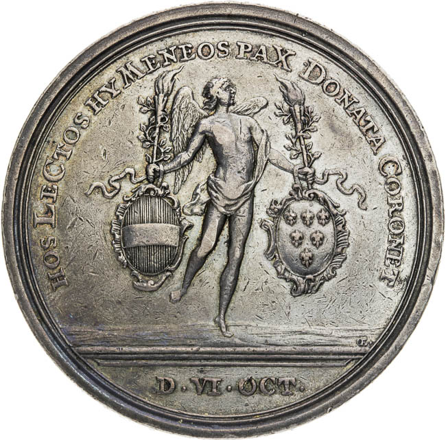 Strieborná medaila 1760 - reverz