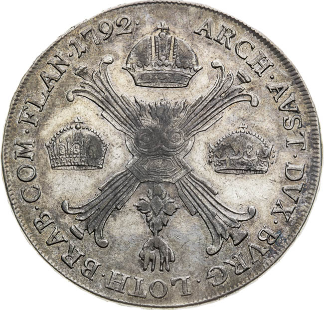 Thaler 1792 - back