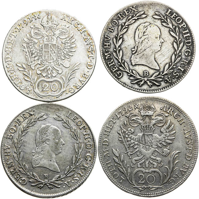 20 Kreutzer (4 pcs) - back