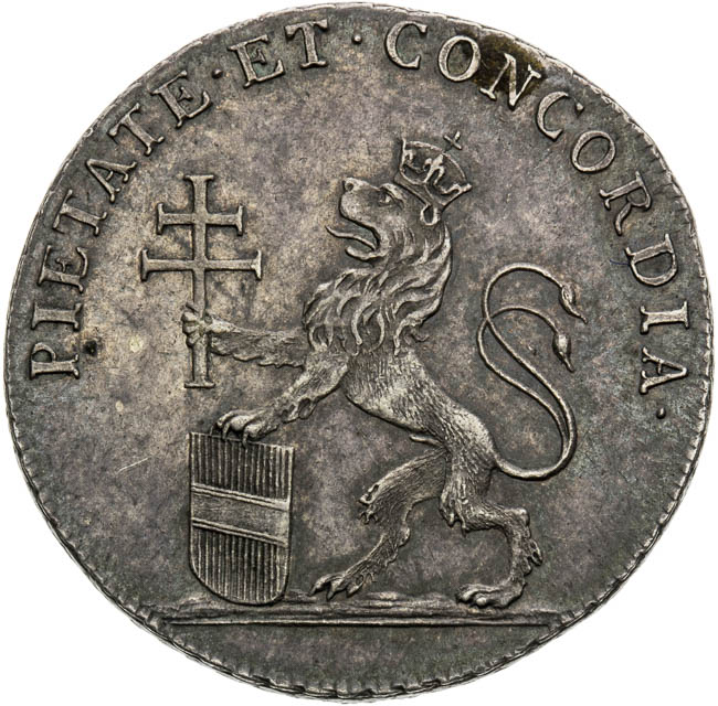 Silver Token 1791 - back