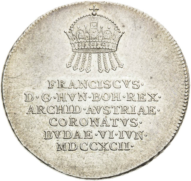 Silver jeton 1792 - front