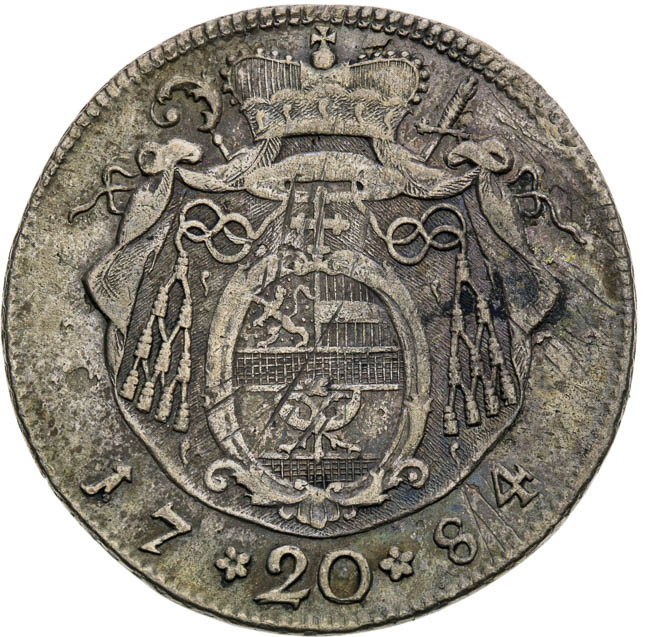 20 Kreutzer 1784 - back