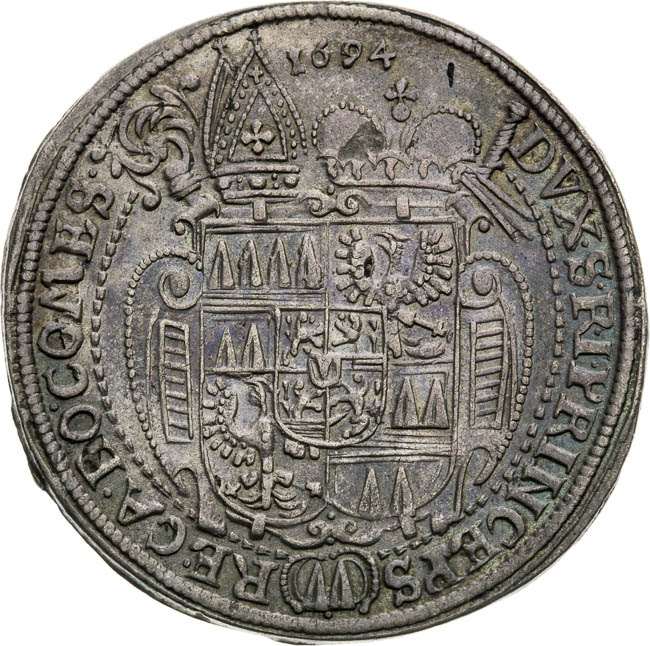 XV Kreutzer 1694 - back