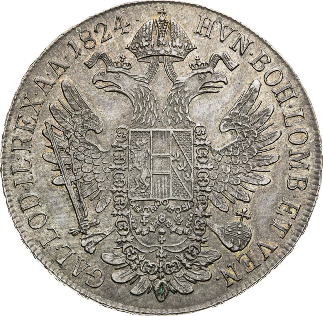 Thaler 1824 - back
