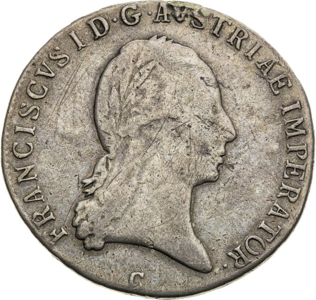 1/2 Thaler 1822 - front