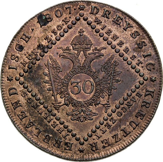 30 Kreutzer 1807 - back