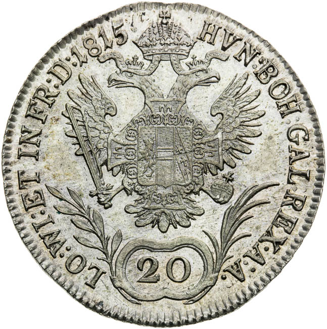 20 Kreutzer 1815 - back