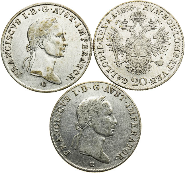 20 Kreutzer (3 pcs) - front