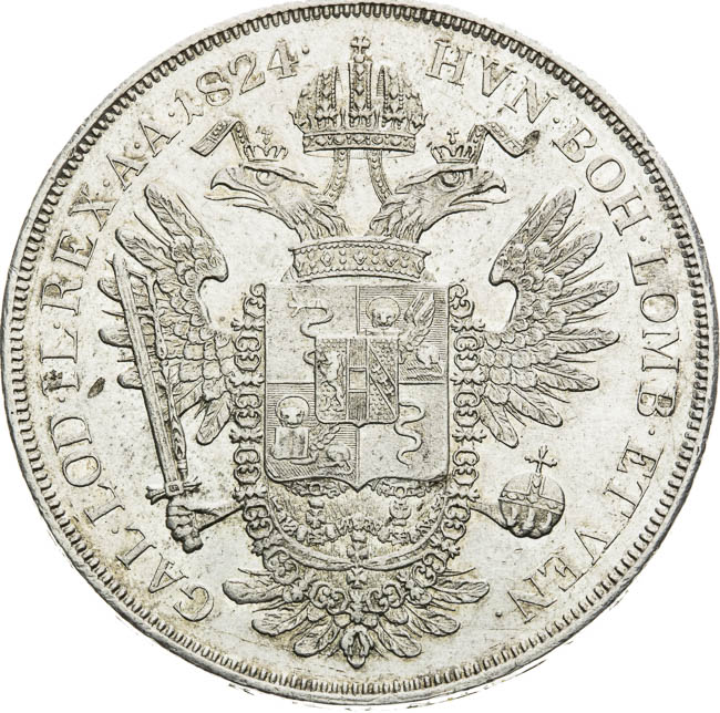 Scudo 1824 - back