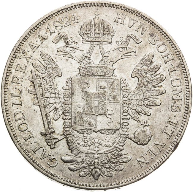 Scudo 1824 - back