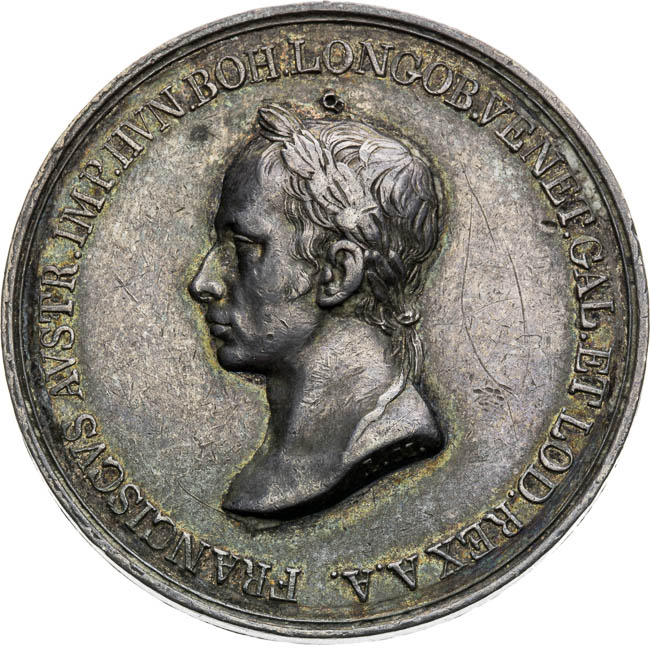 Silver medal 1815 - front