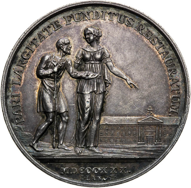 Silver medal 1830 - back