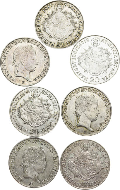 20 Kreutzer (7 pcs) - back
