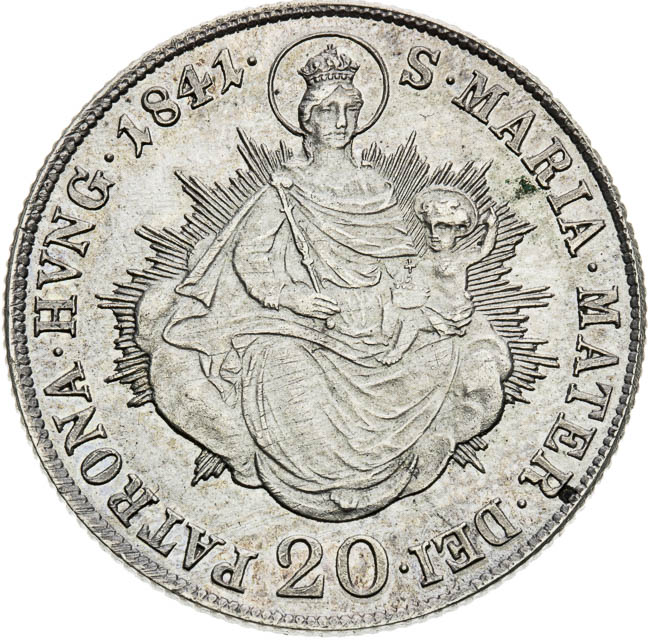 20 Kreutzer 1841 - back