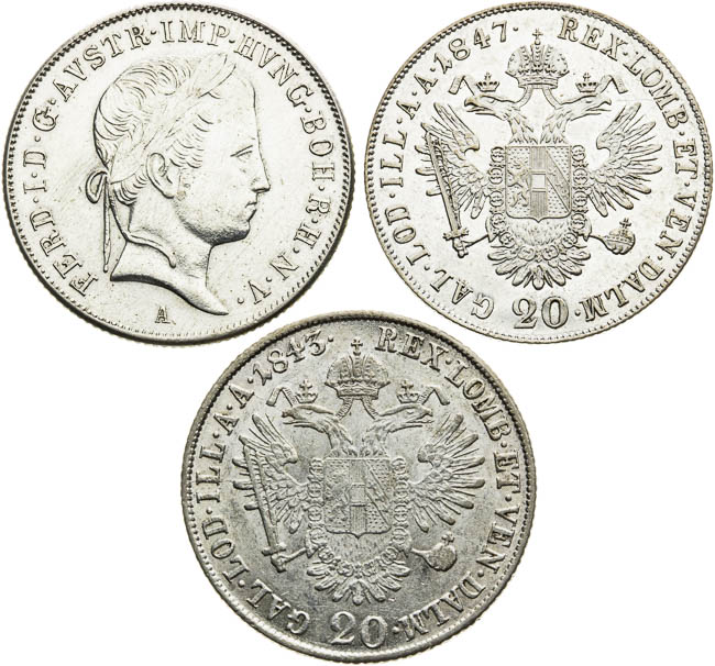 20 Kreutzer (3 pcs) - front