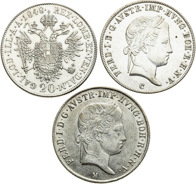 20 Kreutzer (3 pcs) - back