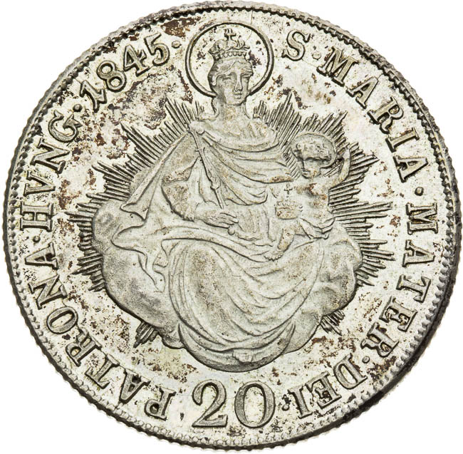 20 Kreutzer 1845 - back