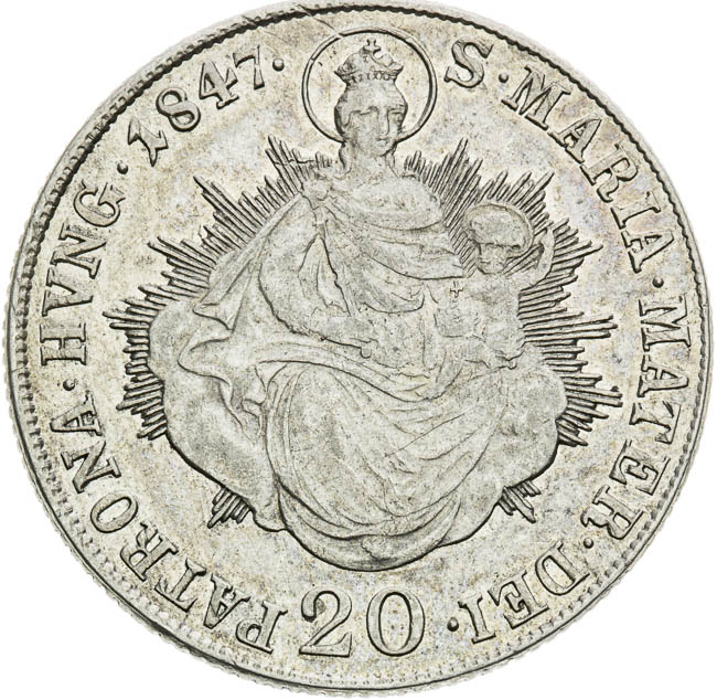 20 Kreutzer 1847 - back