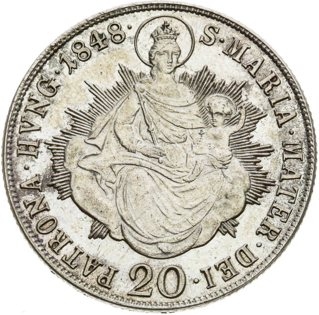 20 Kreutzer 1848 - back