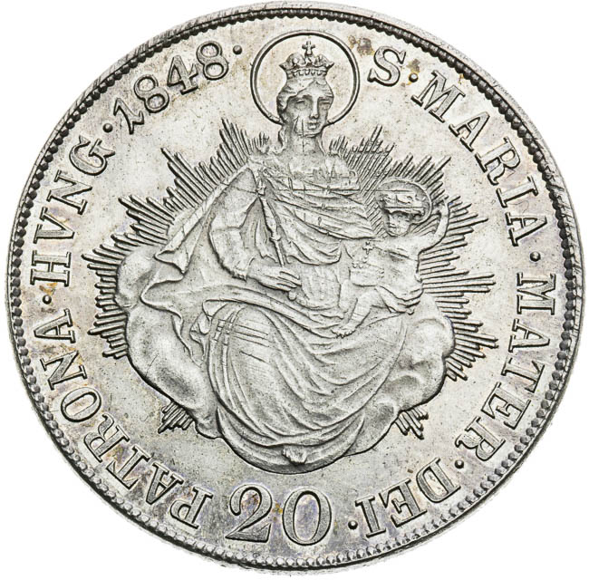 20 Kreutzer 1848 - back