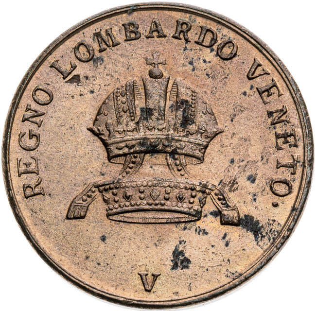 3 centesimi 1843 - front