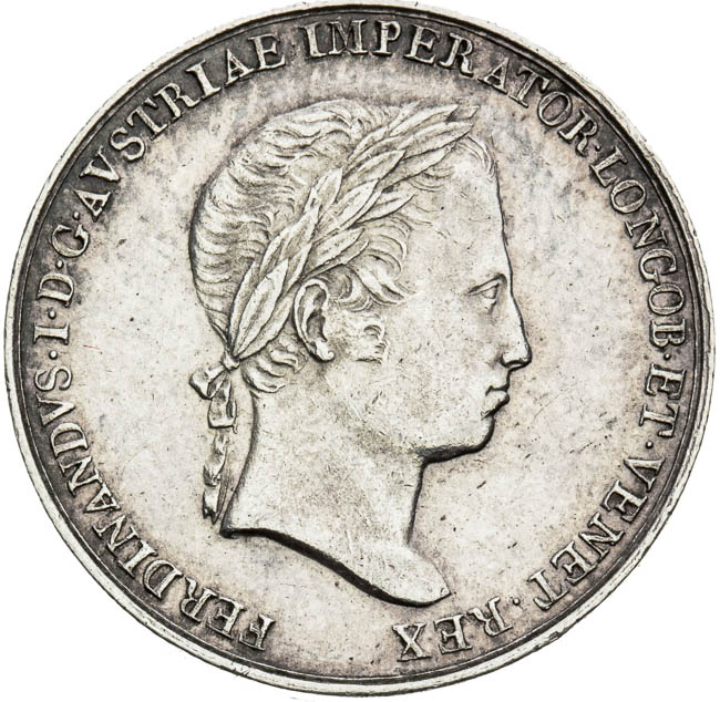 Silver token 1838 - front