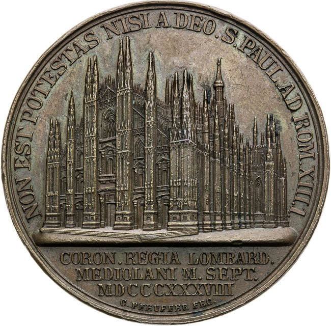 Medal 1838 - back