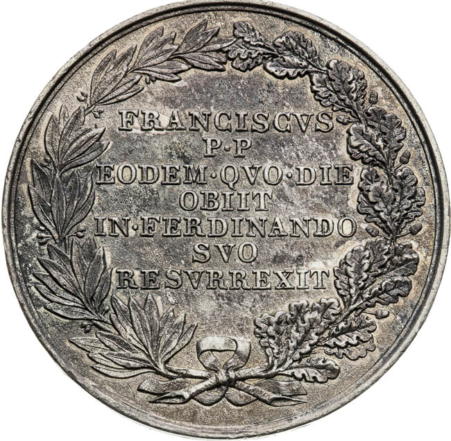 Medal 1835 - back