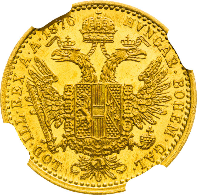 Dukát 1876 - reverz