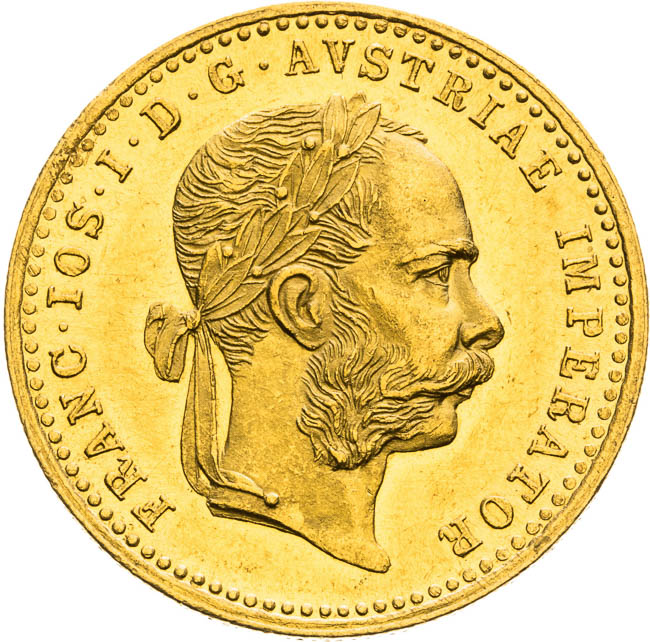 Dukát 1887 - averz