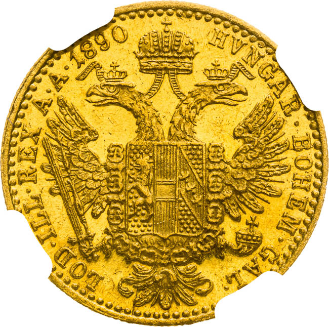Ducat 1890 - back