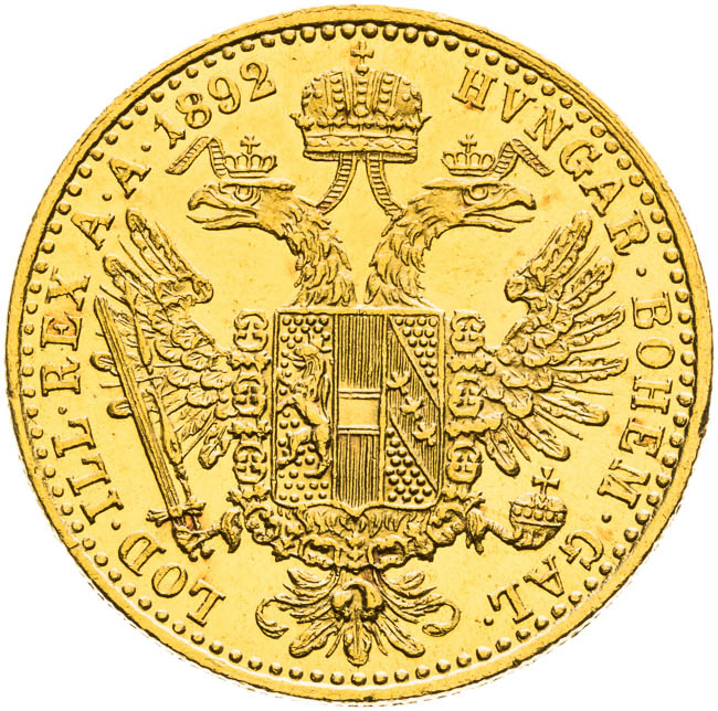 Ducat 1892 - back
