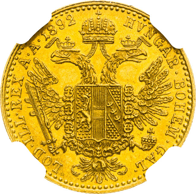 Ducat 1892 - back
