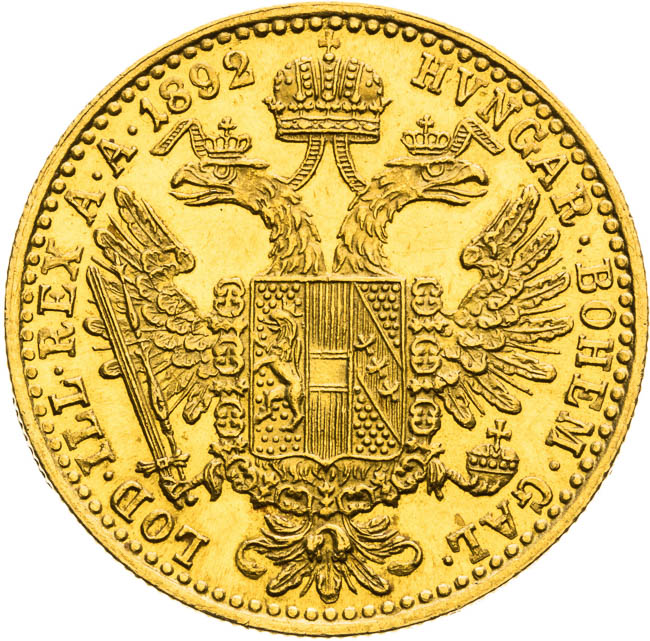 Ducat 1892 - back