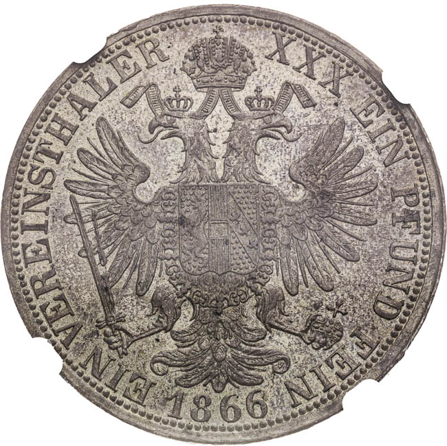 Federal thaler 1866 - back