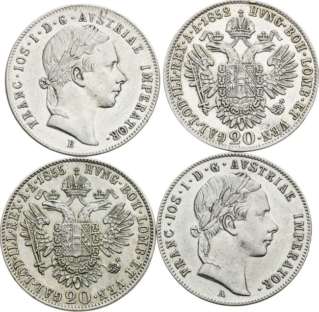 20 Kreutzer (4 pcs) - front