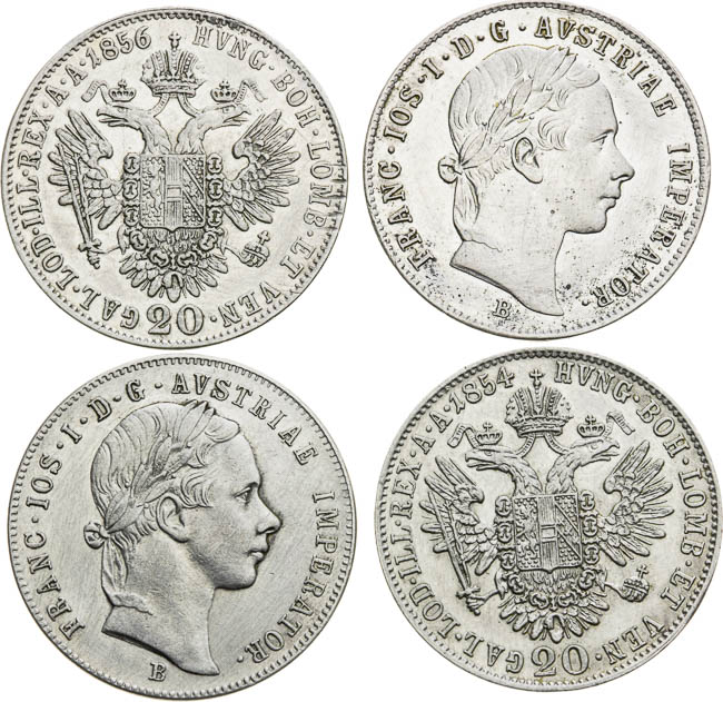 20 Kreutzer (4 pcs) - back