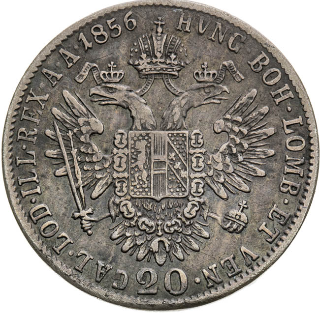 20 Kreutzer 1856 - back