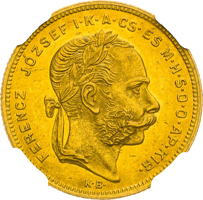 8 Zlatník 1876 - averz