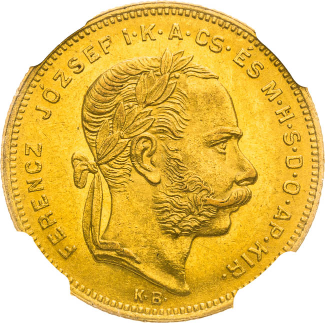 8 Zlatník 1878 - averz