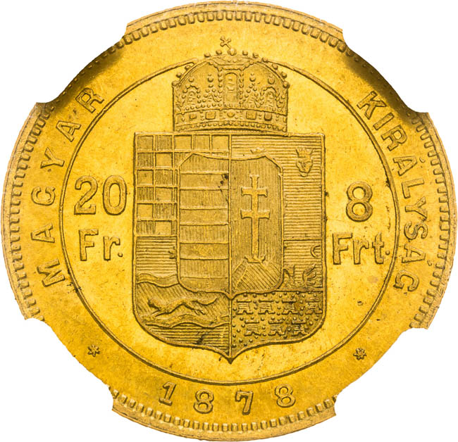 8 Zlatník 1878 - reverz
