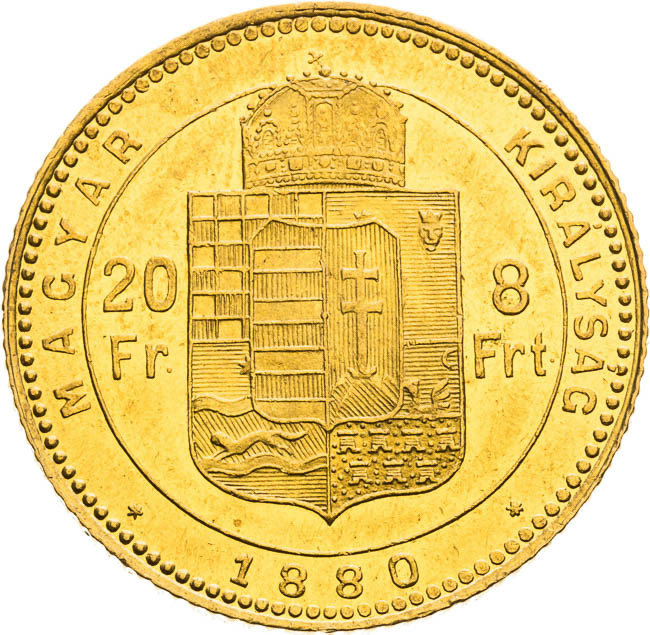 8 Zlatník 1880 - reverz