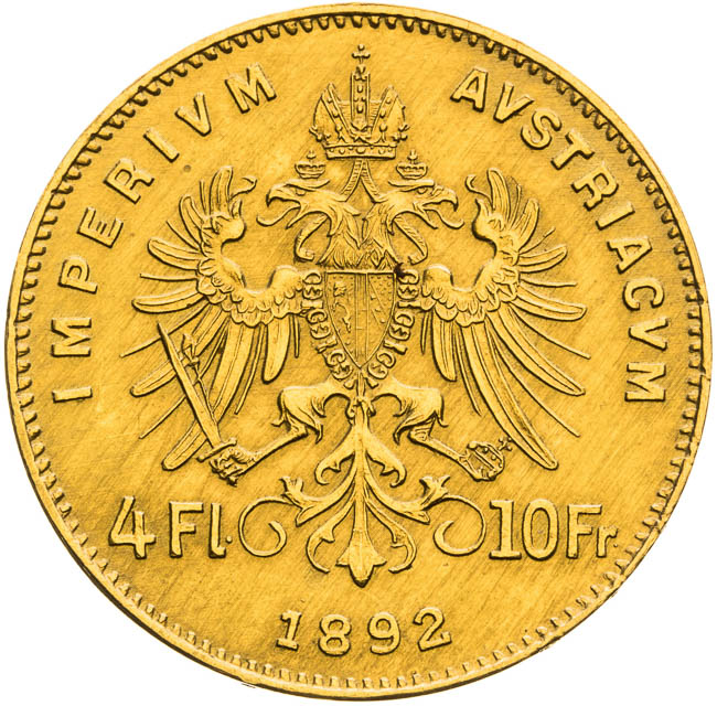 4 Zlatník 1892 (novorazba) - reverz