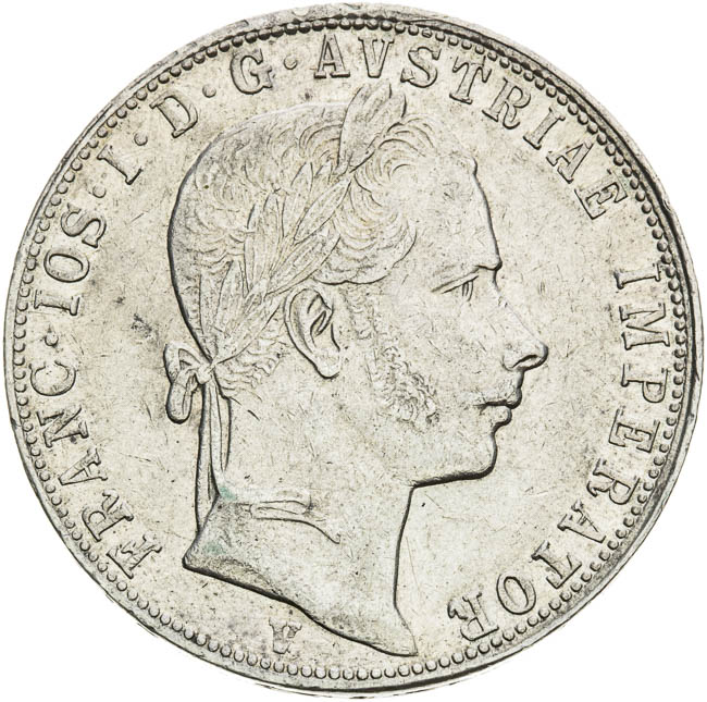 Gulden 1858 - front