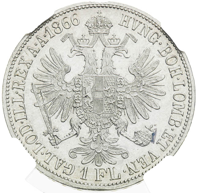 Gulden 1866 - back