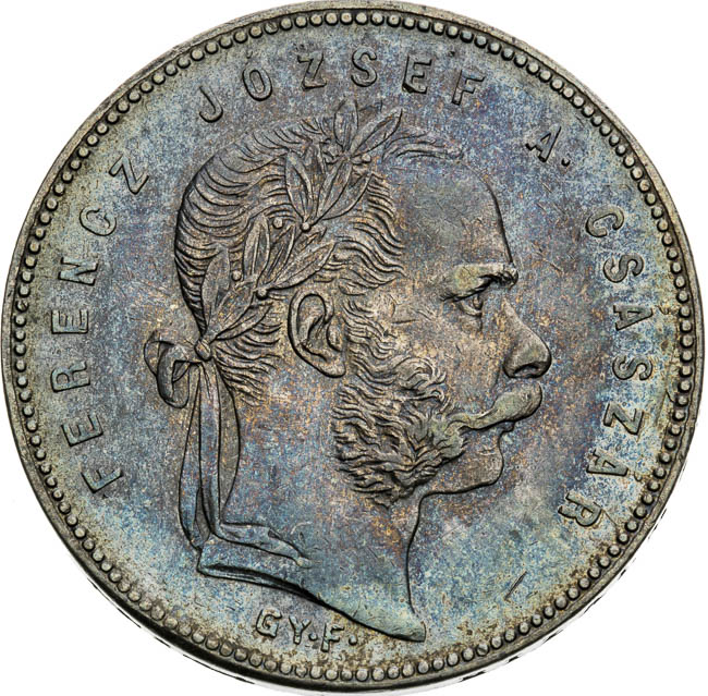 Gulden 1869 - front
