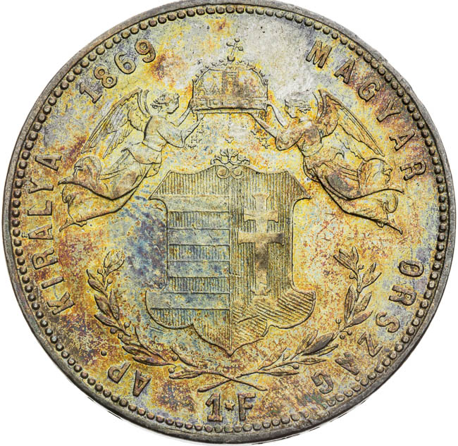 Gulden 1869 - back