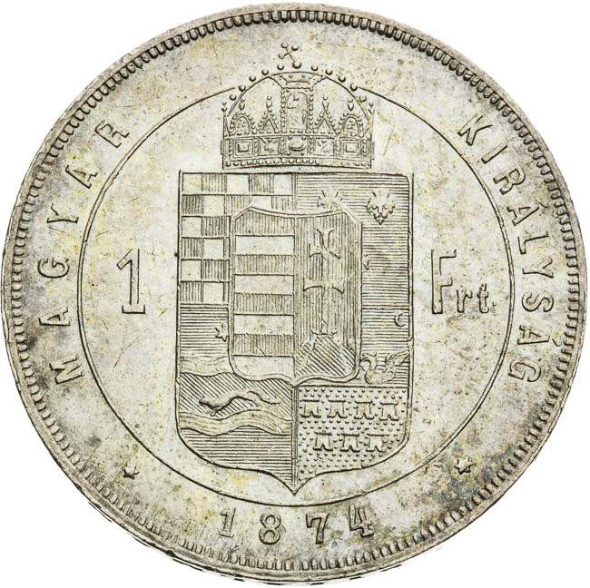 Gulden 1874 - back