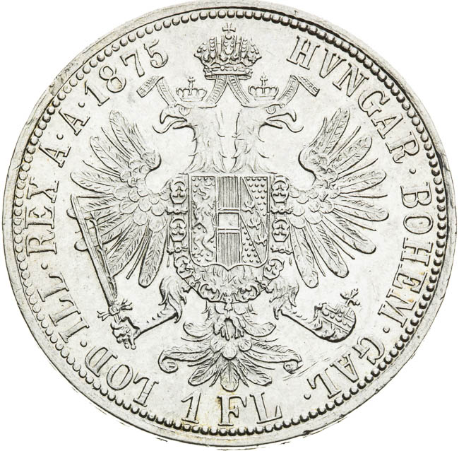 Gulden 1875 - back
