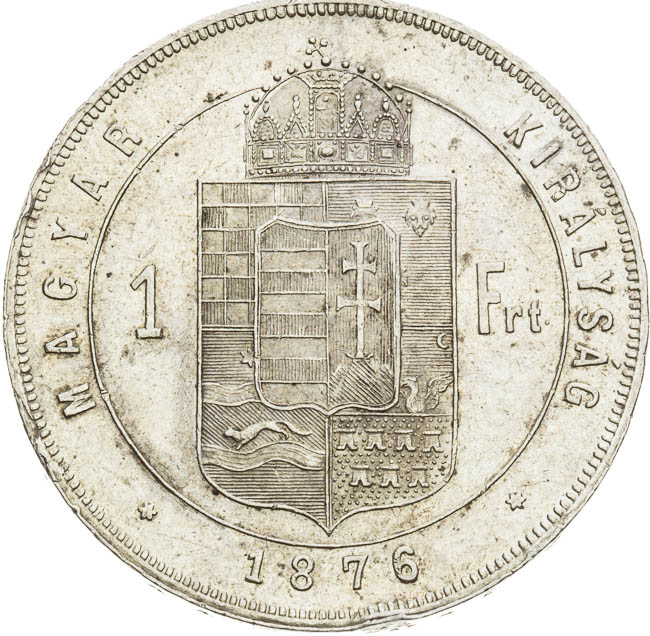 Gulden 1876 - back